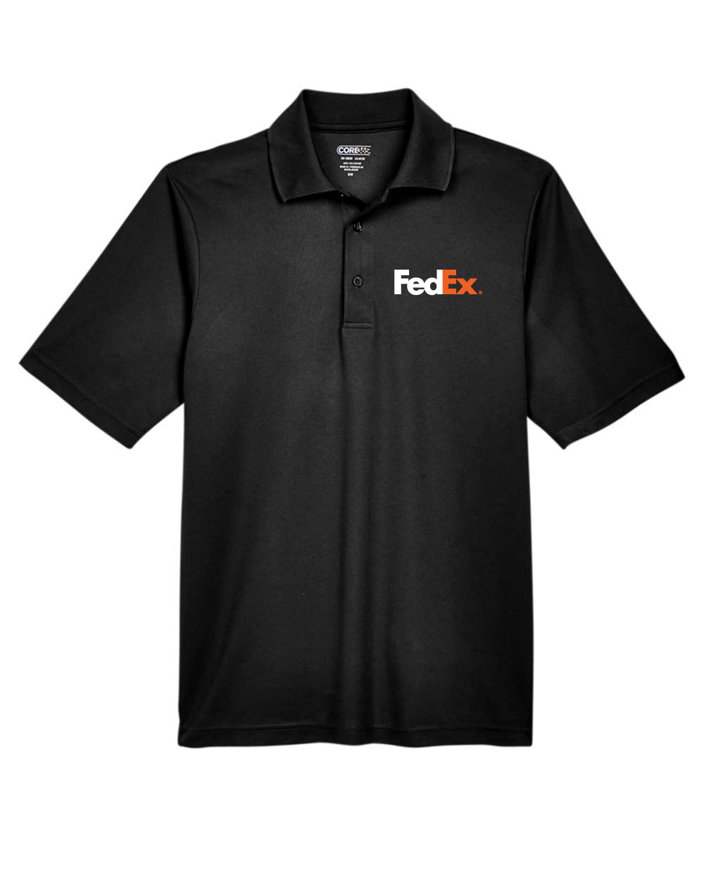 Unisex Black Work Polo Shirt