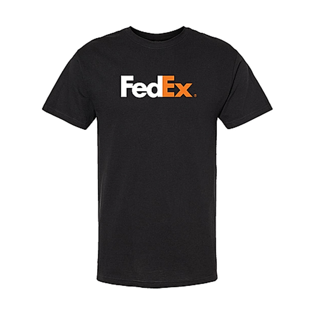 Unisex FedEx Black T-Shirt 100% Cotton Preshrunk Jersey Comfortable Fit